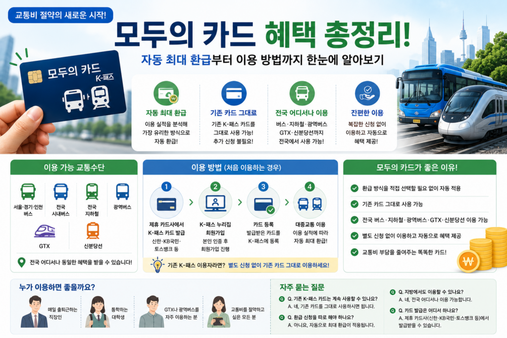 모두의 카드 혜택 총정리
