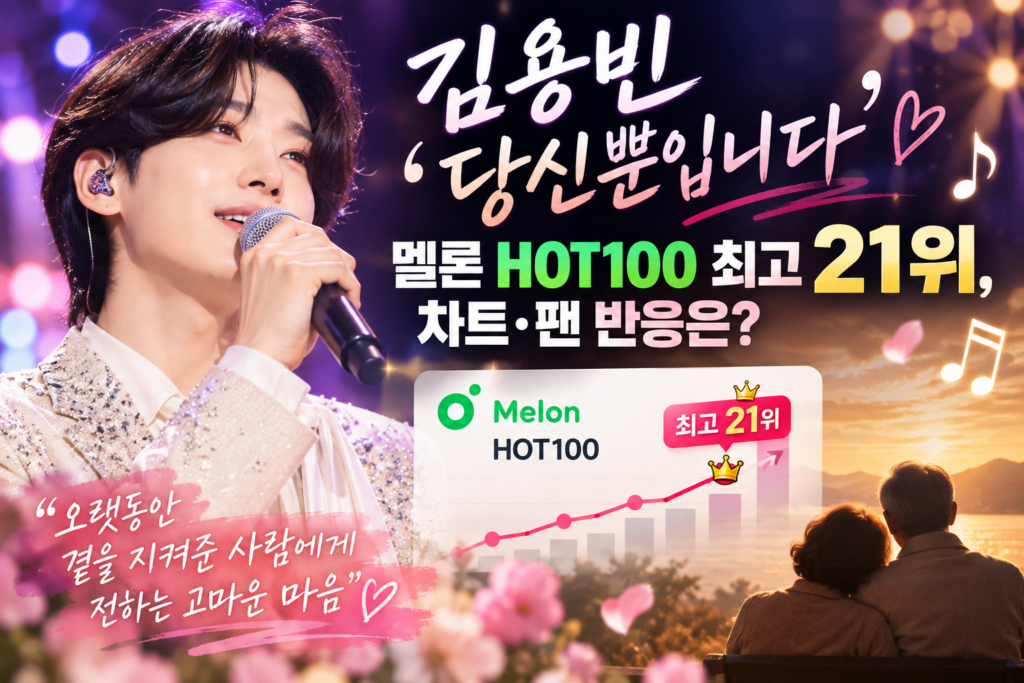 김용빈 신곡 당신뿐입니다 멜론 차트와 팬 반응